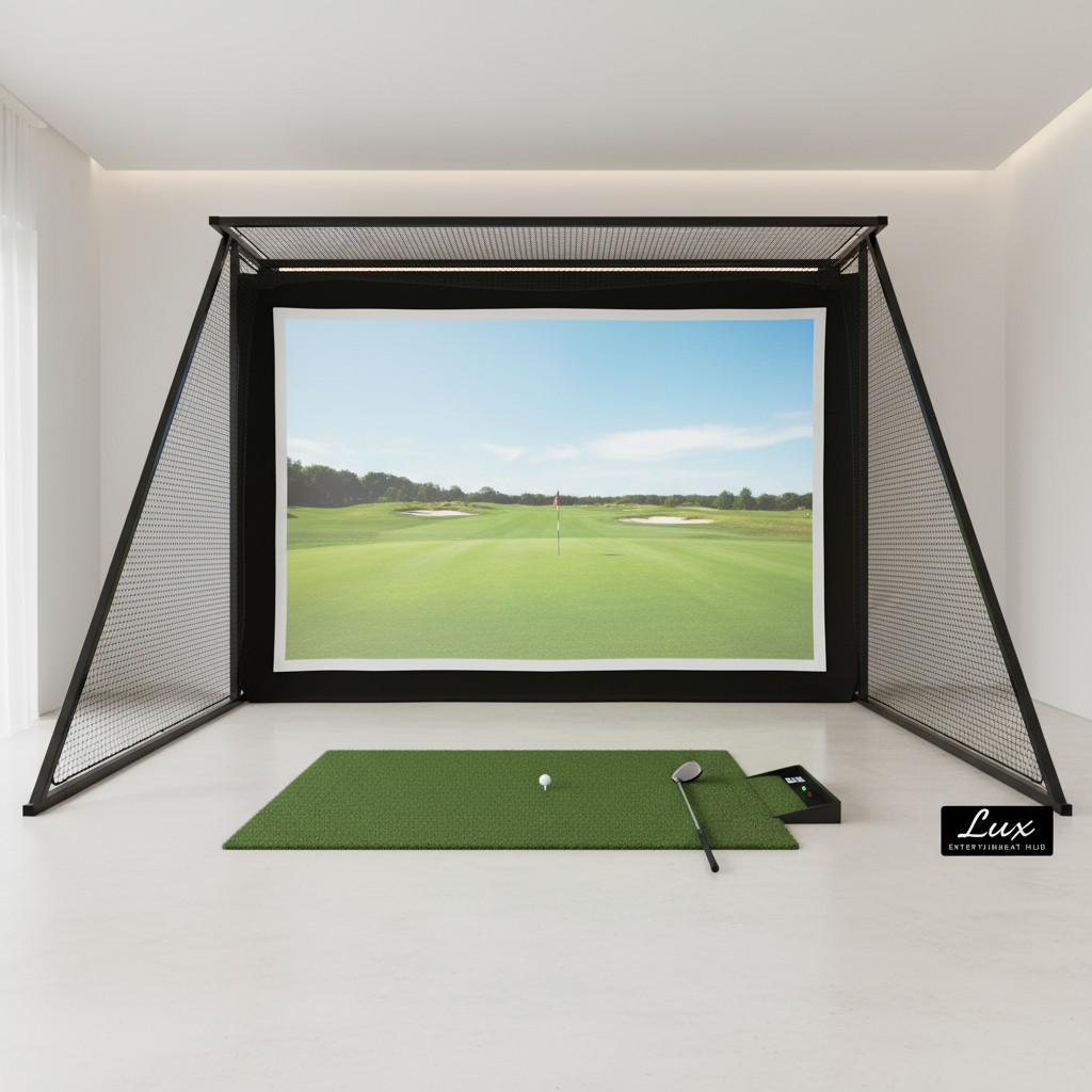 Enclosure Nets - Complete Set with Frame and HD Impact Screen Kit- London - Lux Entertainment Hub